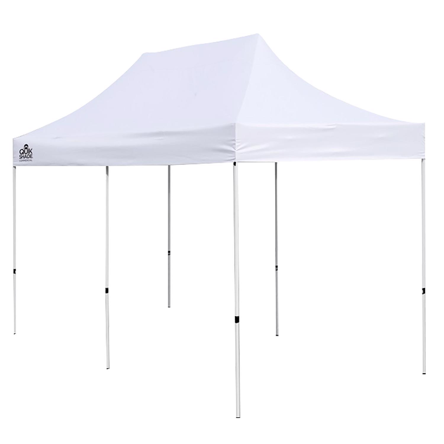 Photo 1 of ShelterLogic Quik Shade Polyester Peak Pop-Up Canopy 13 ft. H X 10 ft. W X 20 ft. L