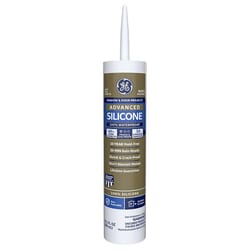 GE Advanced White Silicone 2 Window and Door Caulk Sealant 10.1 oz