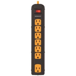 Monster Just Power It Up 4 ft. L 7 outlets Power Strip Black