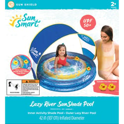 Sun Smart 10 gal Round Plastic Inflatable Pool 6 in. H X 43 in. D