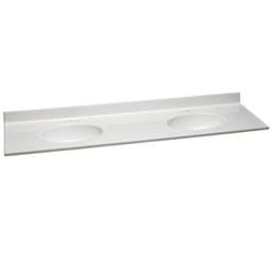 Design House Double Polished White Vanity Top