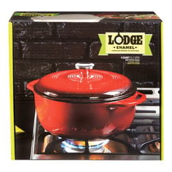 Lodge Cast Iron Dutch Oven 10.5 in. 6 qt Red