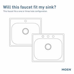 Moen Renzo One Handle White Pull-Out Kitchen Faucet