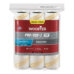 Wooster Pro/Doo-Z FTP Synthetic Blend 3/8 in. Paint Roller Cover 3 pk