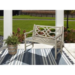 Jack Post Gray Wood Patio Bench 36 in. H X 48 in. L X 25 in. D