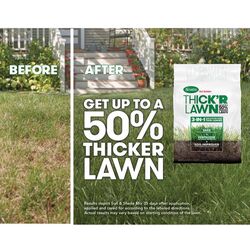 斯特草坪制造商厚草坪通用草坪肥料，用于遮阳/遮阳混合1200平方英尺