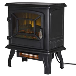 Pleasant Hearth 1000 sq ft Black Traditional Electric Electric Stove