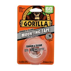 Gorilla Double Sided 1 in. W X 60 in. L Mounting Tape Clear