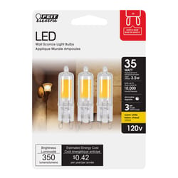 Feit T4 G9 LED Bulb Warm White 35 Watt Equivalence 3 pk