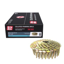Grip-Rite 3/4 in. L X 11 Ga. Angled Coil Electro Galvanized Roofing Nails 15 deg 7200 pk