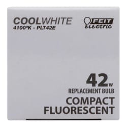 Feit 42 W PL 6.59 in. L CFL Bulb Cool White Specialty 4100 K 1 pk