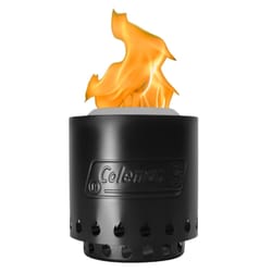 Coleman 7 in. W Stainless Steel Round Wood Pellets Fire Pit