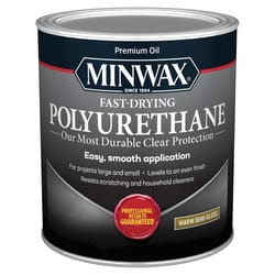 Minwax Semi-Gloss Clear Oil-Based Fast-Drying Polyurethane 1 qt