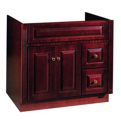 Hardware House Ambrosia Deep Cherry Base Cabinet 36 in. W X 21 in. D X 31.5 in. H