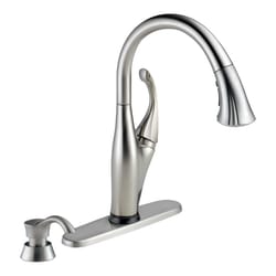 Delta Addison One Handle Stainless Steel Pull-Down Kitchen Faucet Smart