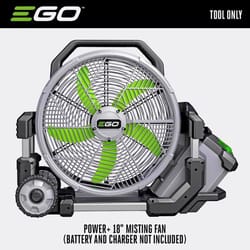 EGO Power+ 18 in. H 5 speed Misting Fan