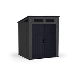 Suncast Modernist 6 ft. x 5 ft. Plastic Vertical Storage Shed with Floor Kit