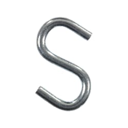 Ace Small Zinc-Plated Silver Steel 1.5 in. L S-Hook 80 lb 4 pk
