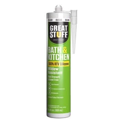 Great Stuff Clear Acetoxy Silicone Kitchen and Bath Sealant 10.1 oz