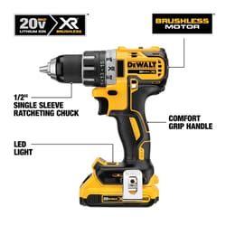 DeWalt 20 V 1/2 in. Brushless Cordless Compact Drill Kit (Battery & Charger)