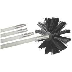 Deflect-O 4 in. D Black/White Aluminum Duct Cleaning Kit