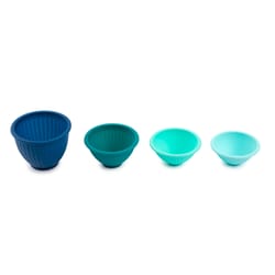 Core Kitchen 1 cups Silicone Assorted Pinch Bowl Set 4 pc