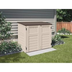 Suncast 4 ft. x 3 ft. Resin Horizontal Storage Shed with Floor Kit