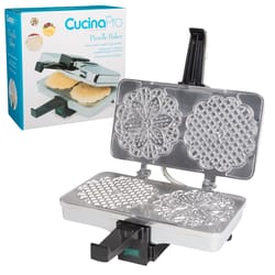 CucinaPro Silver Stainless Steel Pizzelle Baker