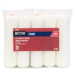 Ace Better Foam 6 in. W Mini Paint Roller Cover Refill 5 pk