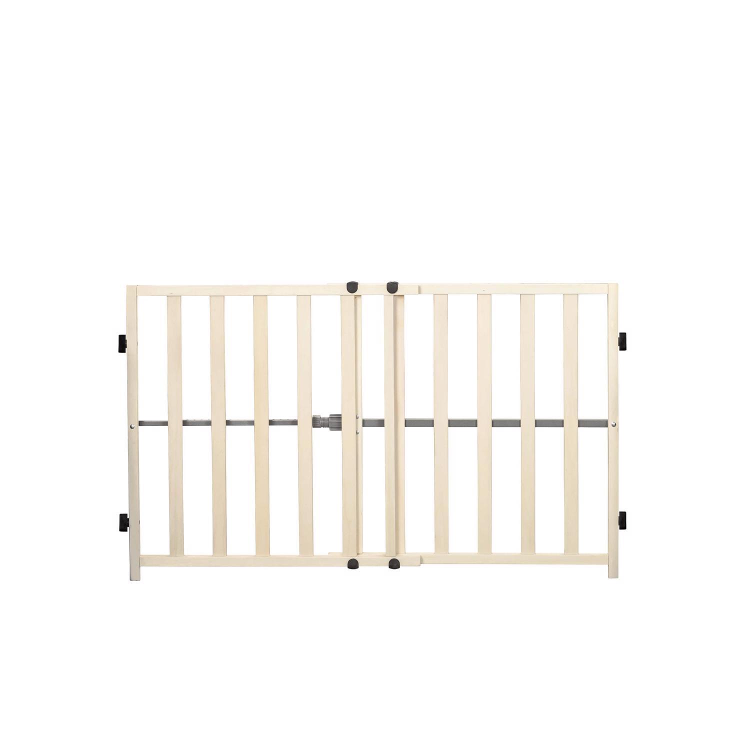 Photo 1 of Regalo Ivory Wood Expandable Baby Gate 1 pk