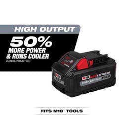 Milwaukee M18 REDLITHIUM XC8.0 18 V 8 Ah Lithium-Ion High Output Battery Pack 1 pc