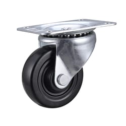Projex 4 in. D Swivel Soft Rubber Caster with Swivel Plate 200 lb 1 pk