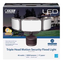 Feit Motion-Sensing Hardwired LED Bronze Security Floodlight