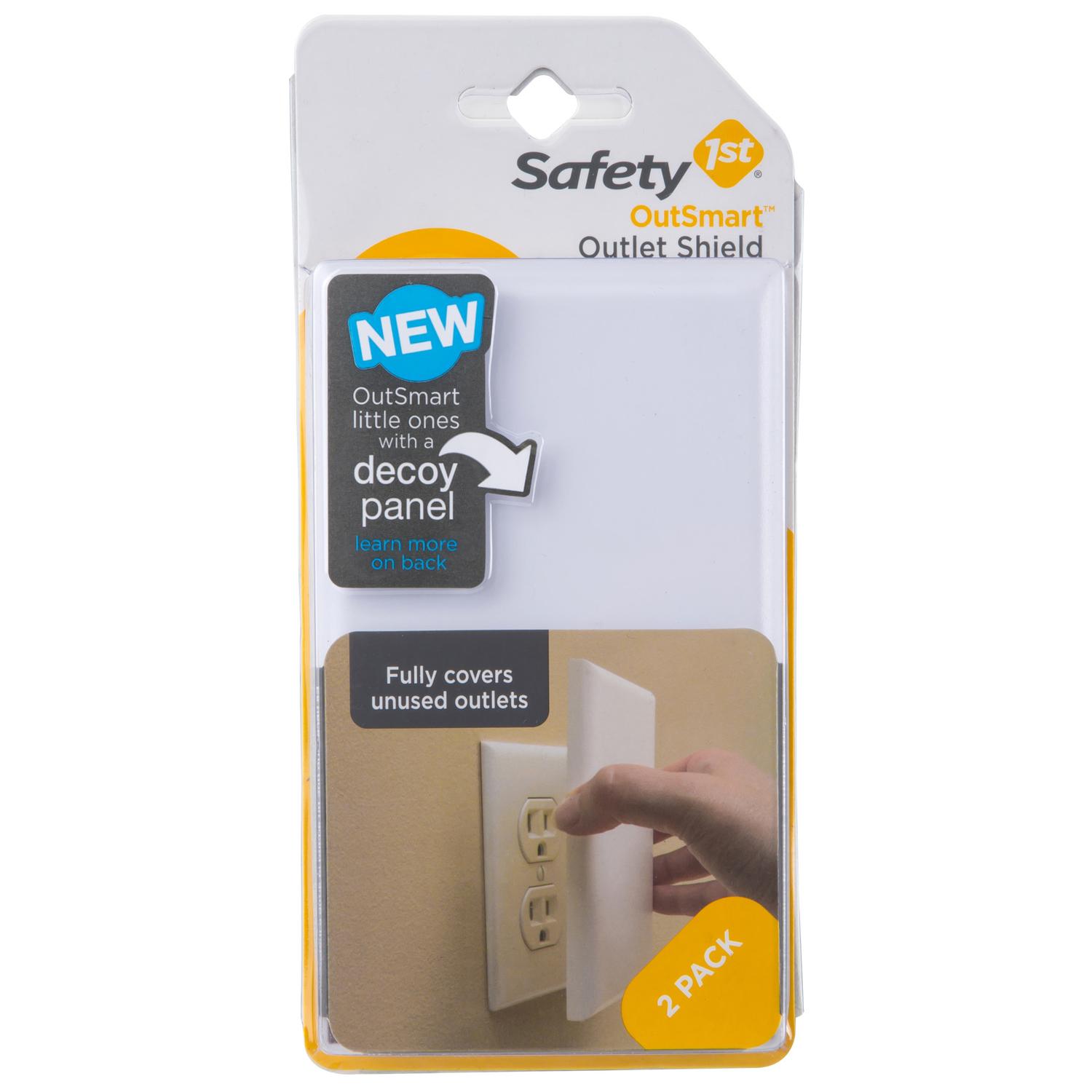 Photo 1 of Safety 1st OutSmart White Plastic Outlet Shield 2pc.-4pk/Outlet Cover with Cord Shortener
