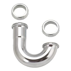 Ace 1-1/4 in. D Chrome Plated Brass J Bend