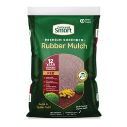 Ground Smart Red Shredded Rubber Mulch 0.8 cu ft