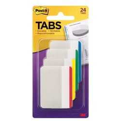 Post-it Tabs 2 in. W X 1.5 in. L Assorted Sticky Filing Tabs 4 pad