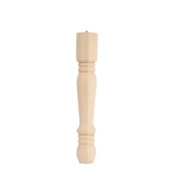 Waddell 14 in. H Traditional Pine Table Leg