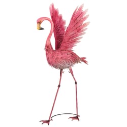Regal Art & Gift Pink Metal 46 in. H Flamingo Statue