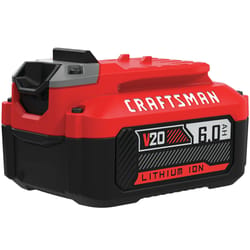 Craftsman V20 CMCB206 6 Ah Lithium-Ion High Capacity Battery 1 pc