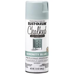 Rust-Oleum Chalked Ultra Matte Serenity Blue Oil-Based Acrylic Sprayable Chalk Paint 12 oz
