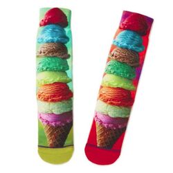 Hallmark Ice Cream Crew Socks Polyester 1 pk