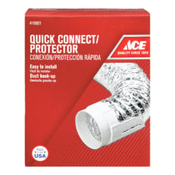 Ace 4 in to 4 in. White Duct Protector Plastic