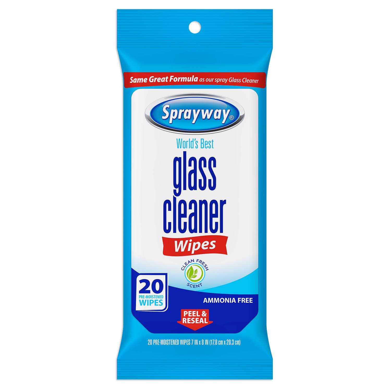 Photo 1 of 3pACK  Sprayway Fresh Scent Glass Cleaner 20 pk Wipes
