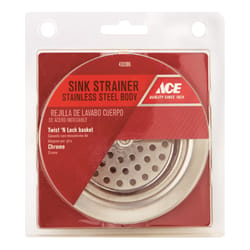 Ace 3-1/2 in. D Stainless Steel Basket Strainer Assembly