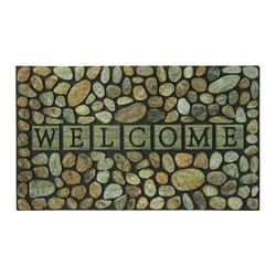 Sports Licensing Solutions 18 in. W X 30 in. L Multicolored Pebble Welcome Rubber Floor Mat