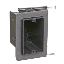 Carlon 22-1/2 cu in Rectangle Plastic 1 gang Electrical Box Black