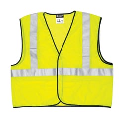 Safety Works Reflective Safety Vest Fluorescent Green XL