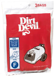 Dirt Devil Vacuum Bag For For Canister Vacuums 3 pk