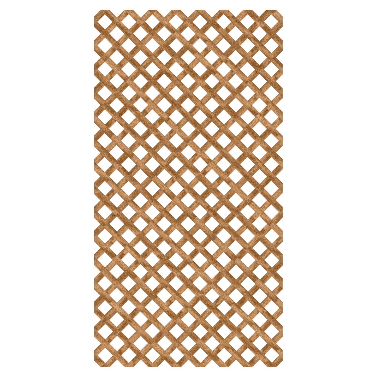 Photo 1 of **SEE NOTES**Barrette Outdoor Living 4 ft. W X 8 ft. L Cedar Vinyl Classic Lattice Panel
